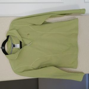 The North Face Women's Green 1/4 zip Fleece Pullover Jacket